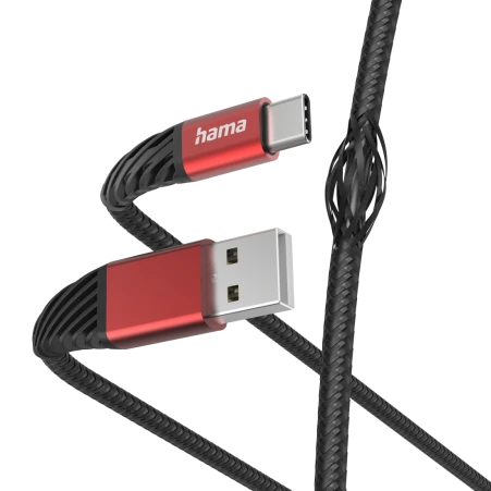 Kabel do ładowania Hama Extreme USB - USB typ C 1.5 m 3A szybkie ładowanie