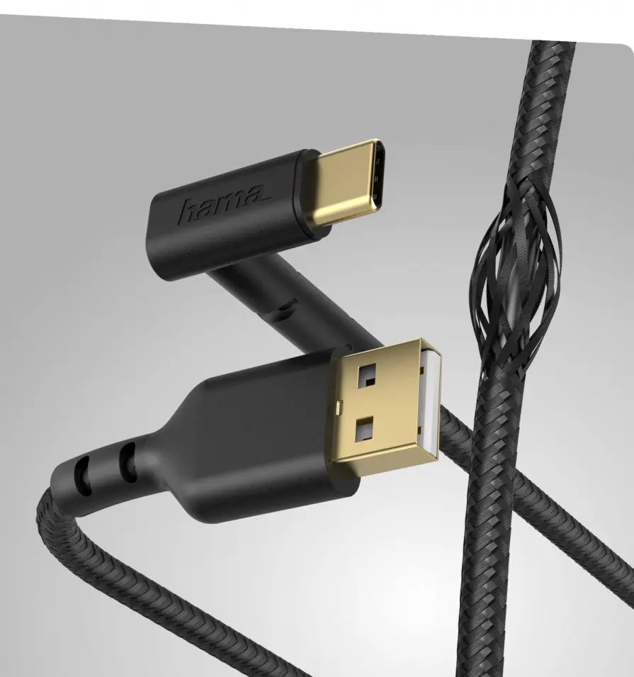 Hama Kabel ładujący / data "Stand", podstawka, USB-A - USB-C, 1,5 m Hama