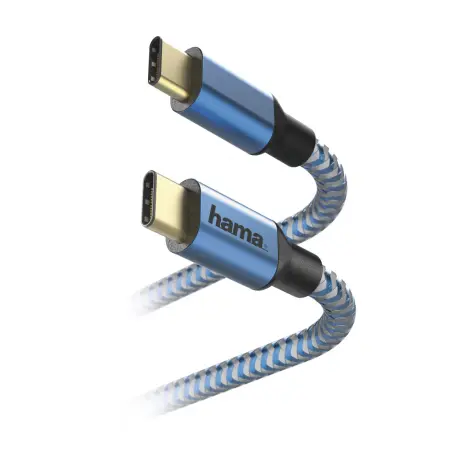 Kabel USB-C - USB-C szybkie ładowanie 1,5 m Hama Data Reflected niebieski