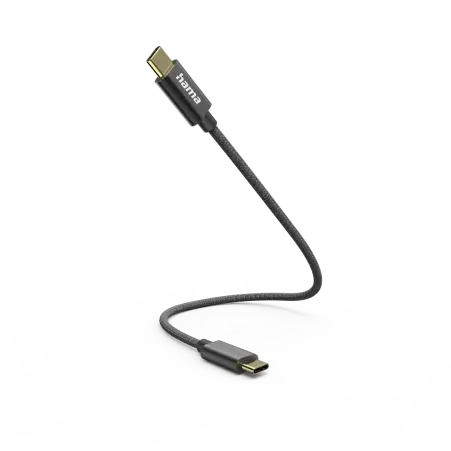 Kabel szybkiego ładowania typu C Hama USB-C 20 cm czarny