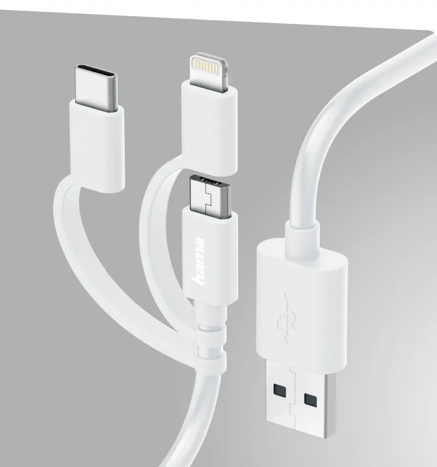Hama Kabel – adapter 3w1 micro USB / USB-C / Lightning / 1 m Hama