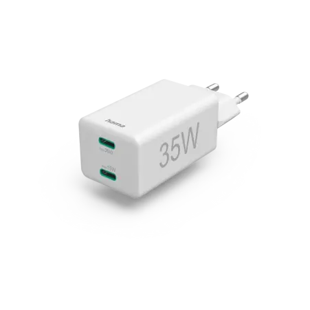 Ładowarka sieciowa USB-C Hama Mini Power Delivery Quick Charge 35W biała